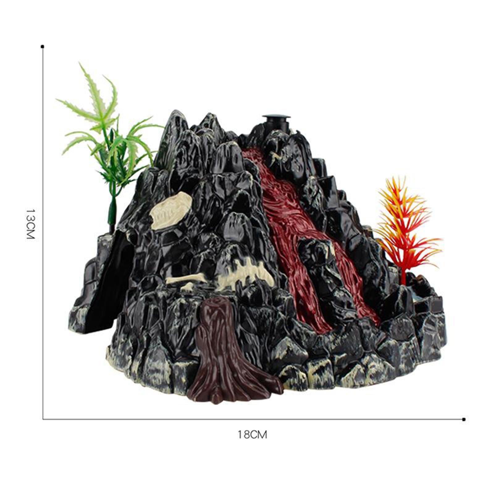 Volcano Kit Eruption - リアルなDIY電動火山噴火実験キット（赤色光付き）モデル学校教育学習玩具プレイセット