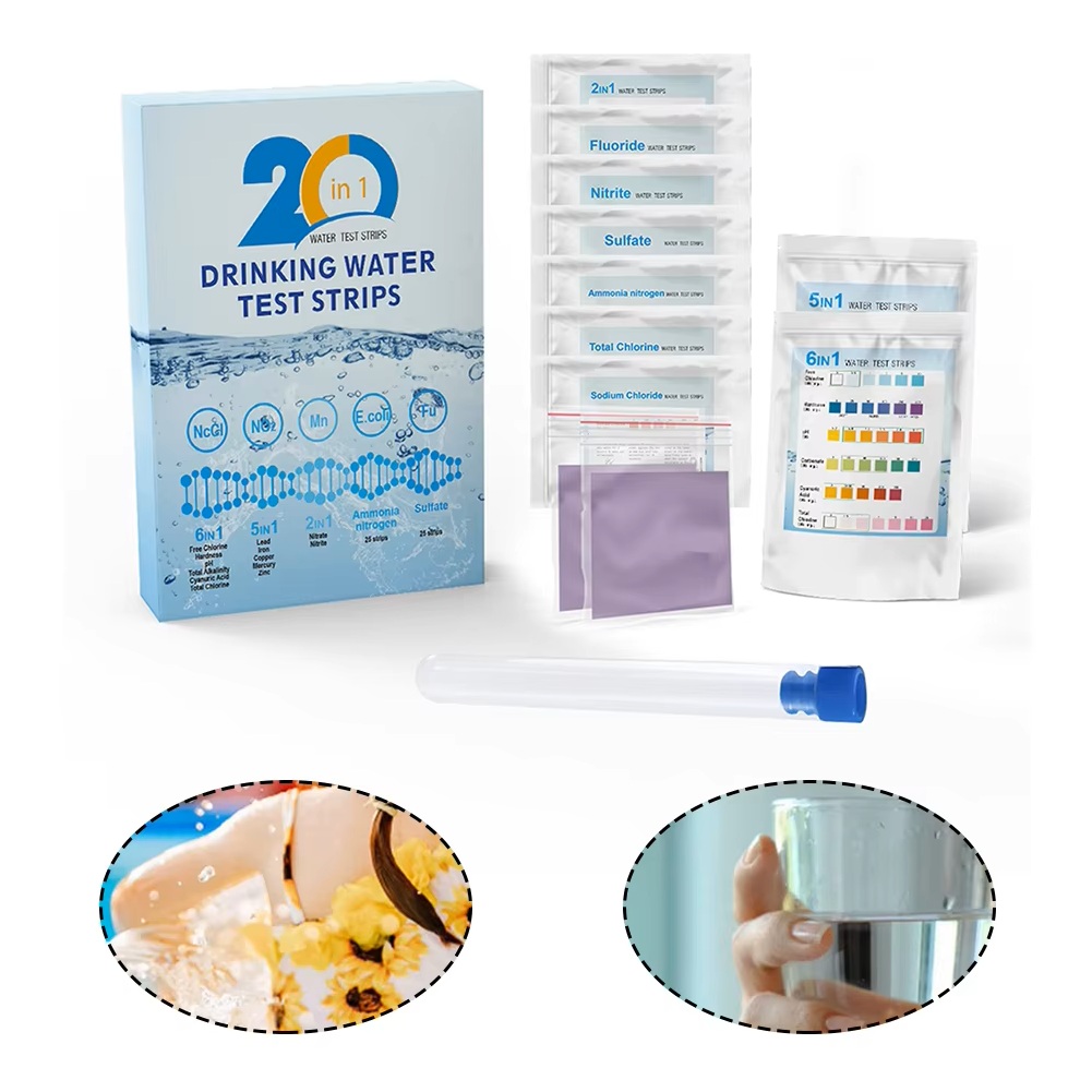 Ph Strip Test - YAGO 20 in 1 水質検査ストリップ 家庭用飲料水検査キット