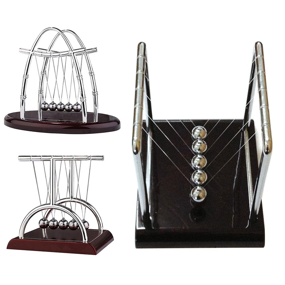 Newton Cradle Large - 物理学バランスボールモデル、家の装飾、早期教育ツール、学校の教育用品、ベビーベッドバランス、鋼球