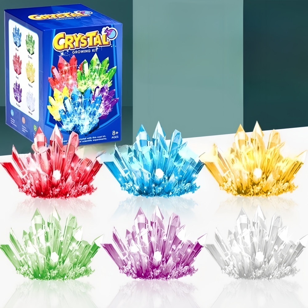 Crystal Growing Kit - 1G-クリスタル成長モデル、科学キット、様々な色のクリスタル選択、教育用STEM玩具、男の子と女の子へのギフト