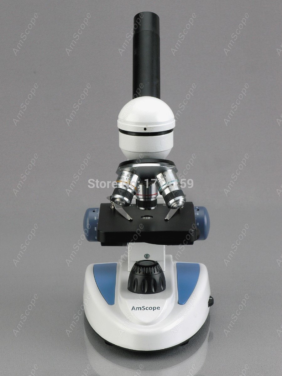 AmScope M158 シリーズ 360 度回転単眼ヘッド - Amscope Microscope Compound 40X-1000X のレビューと価格