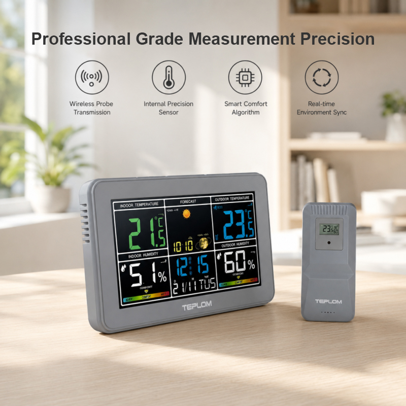 TEPLOM多機能デジタル気象ステーション、目覚まし時計、室 - Weather Station Indoor のレビューと価格