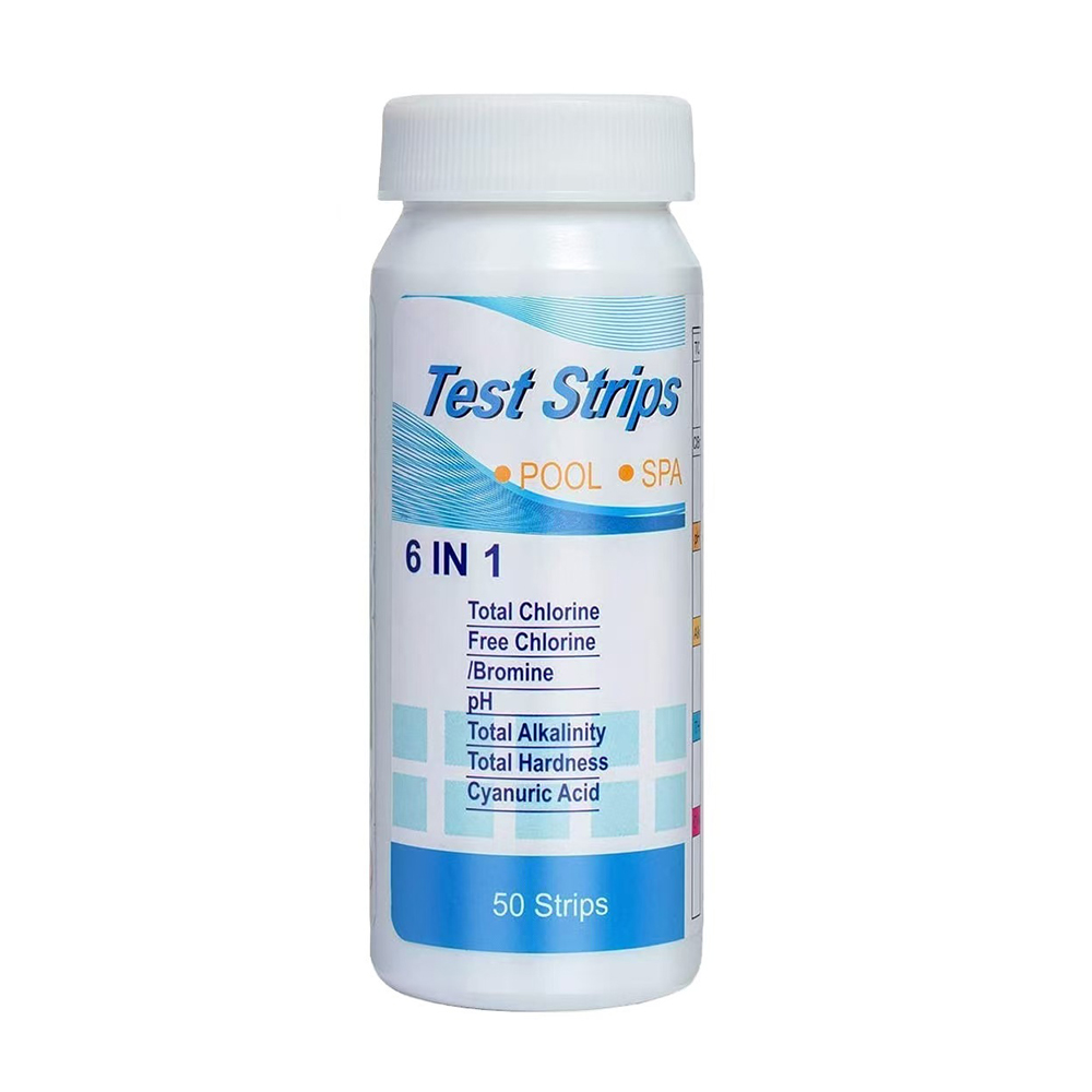 50 ピース/ボトル多目的 6 in 1 塩素 PH テスト - Ph Strip Test のレビューと価格