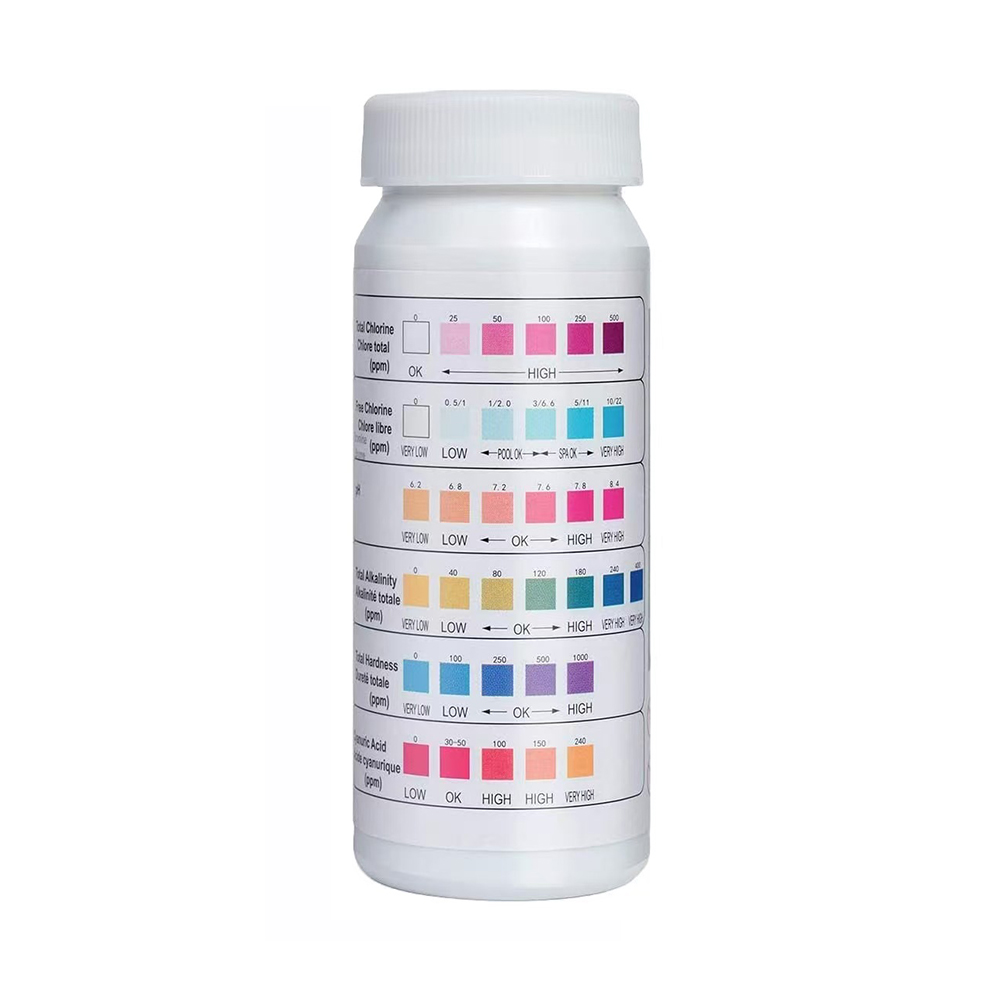 50 ピース/ボトル多目的 6 in 1 塩素 PH テスト - Ph Strip Test のレビューと価格