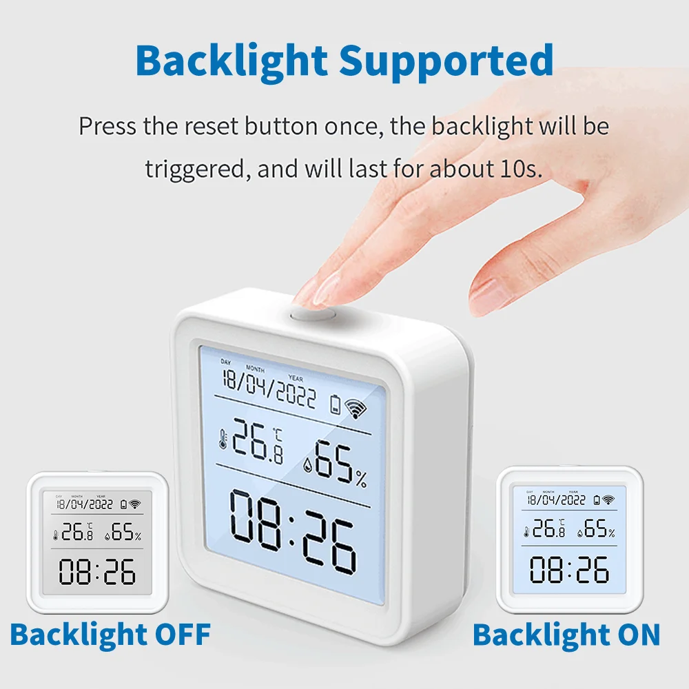Tuya Zigbee WiFi 温度湿度センサー湿度計温度 - Weather Station Indoor のレビューと価格