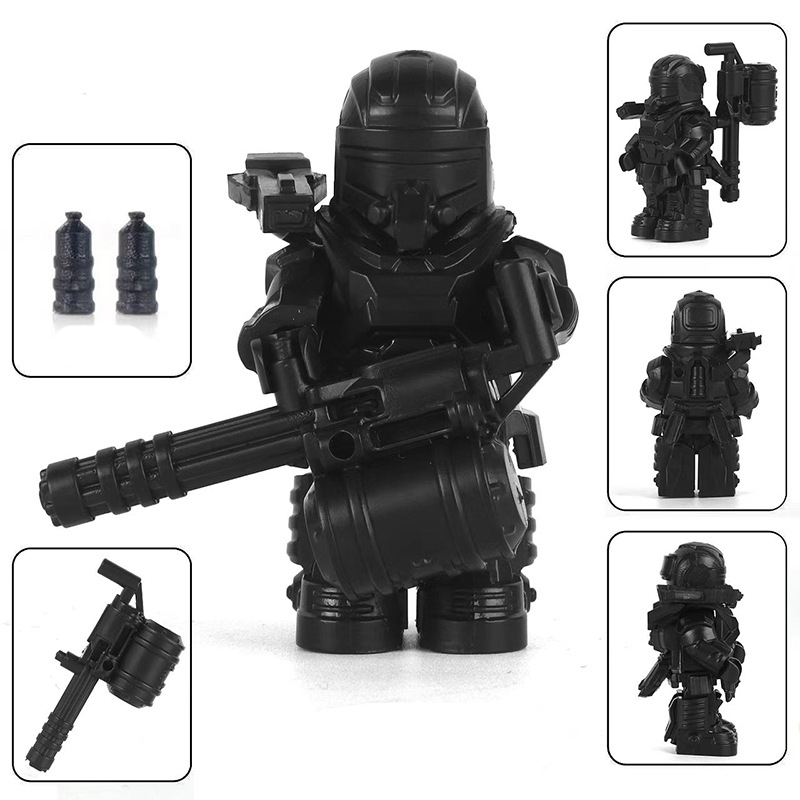 ハロウィン炎はんだ保護スーツゾンビ MOC ビルディングブロ - Science Bob のレビューと価格