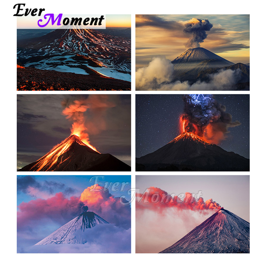 エバーモーメント ホームデコレーション 風景画 火山噴火 煙 - Volcano Kit Eruption のレビューと価格