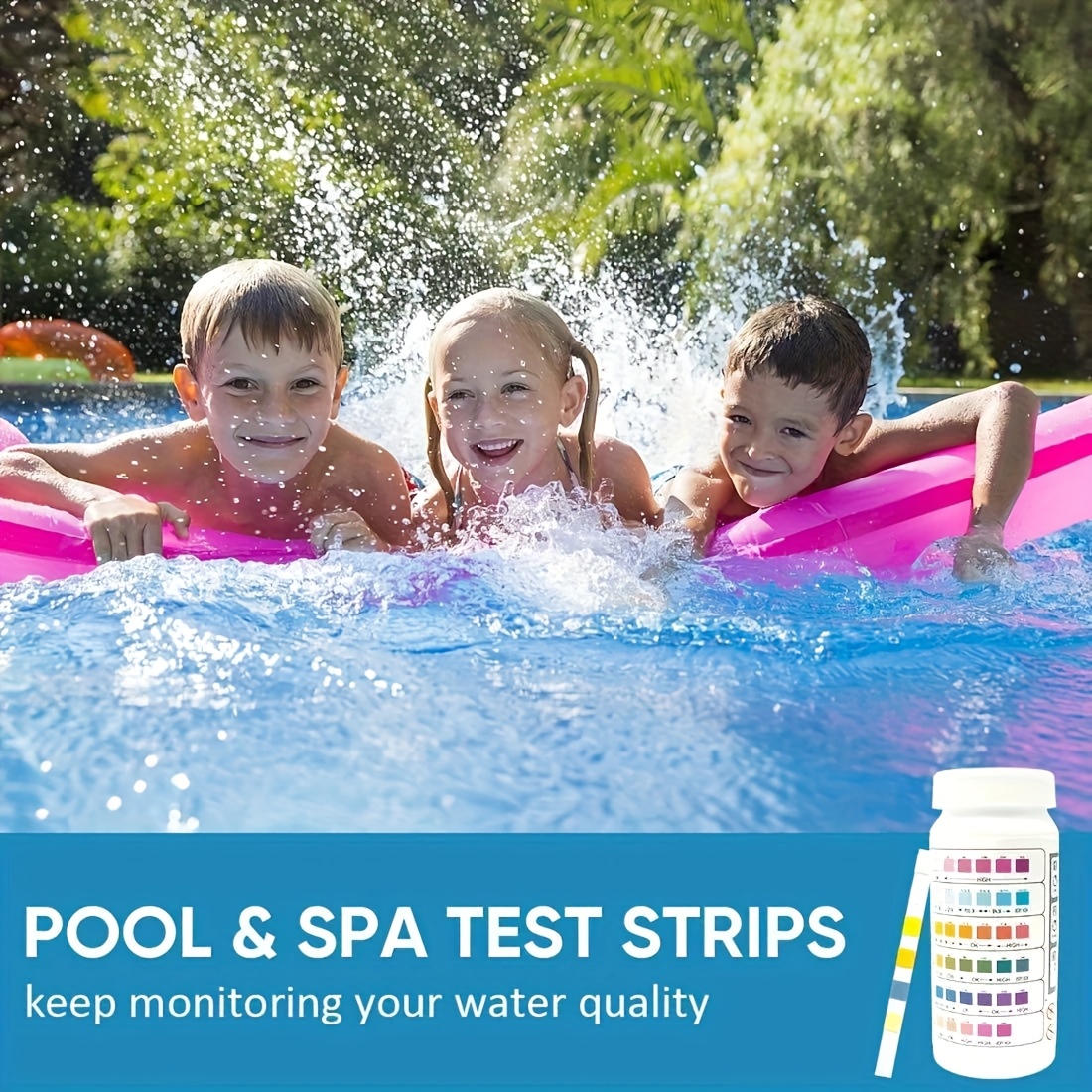 6-in-1プール＆スパ水質テストストリップ 水槽の水のPH - Ph Strip Test のレビューと価格