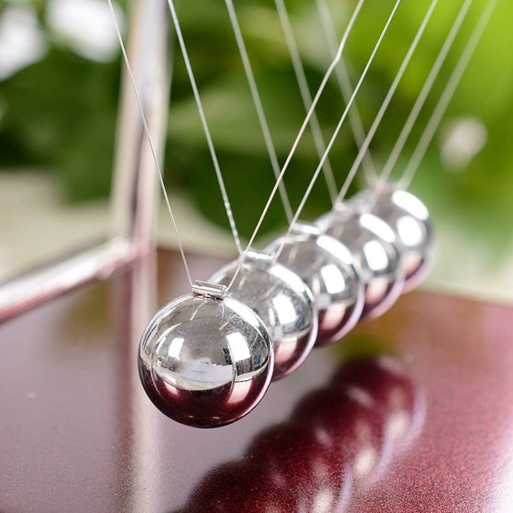 ニュートンゆりかごバランス鋼球永久運動衝突ボール学校教育物理 - Newton Cradle Large のレビューと価格