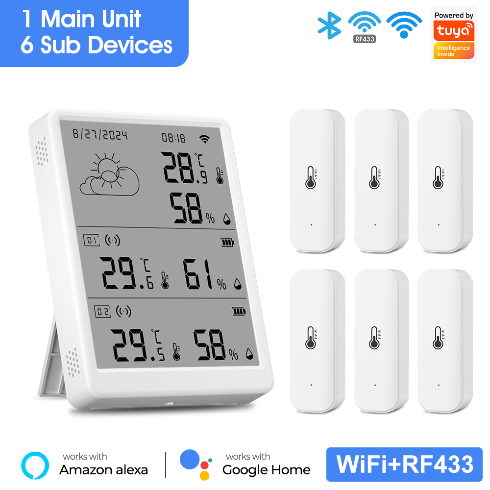 SMATRUL Tuya WiFi高精度室内温湿度センサーR - Weather Station Indoor のレビューと価格