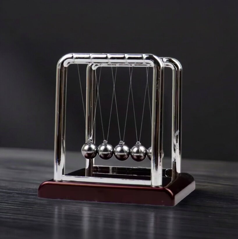 ニュートンクレードルバランス振り子ボール物理学科学玩具ホーム - Newton Cradle Large のレビューと価格