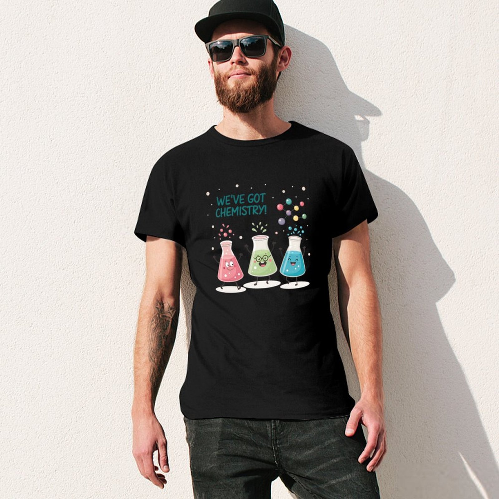 サイエンスビーカーバディーズTシャツ モダンスタイルプリント - Science Buddy のレビューと価格