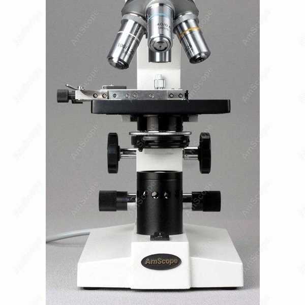 AmScope B100シリーズ生物用双眼複合顕微鏡 40倍 - Amscope Microscope Compound 40X-1000X のレビューと価格