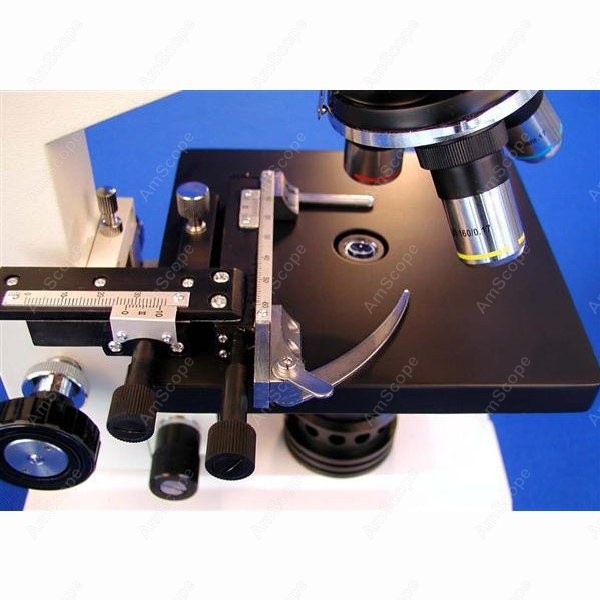 AmScope B100シリーズ生物用双眼複合顕微鏡 40倍 - Amscope Microscope Compound 40X-1000X のレビューと価格