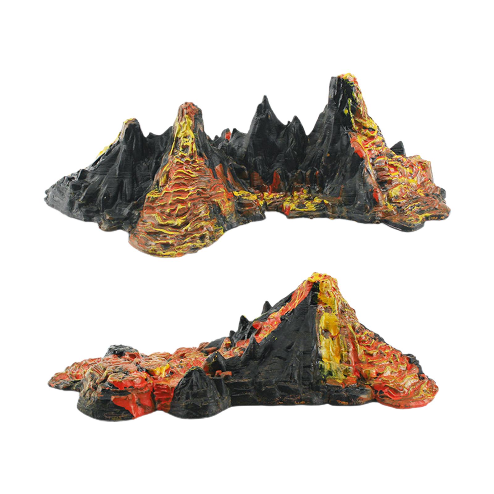 リアルなミニ火山恐竜プレイセット噴火火山セットモデル人工風景 - Volcano Kit Eruption のレビューと価格