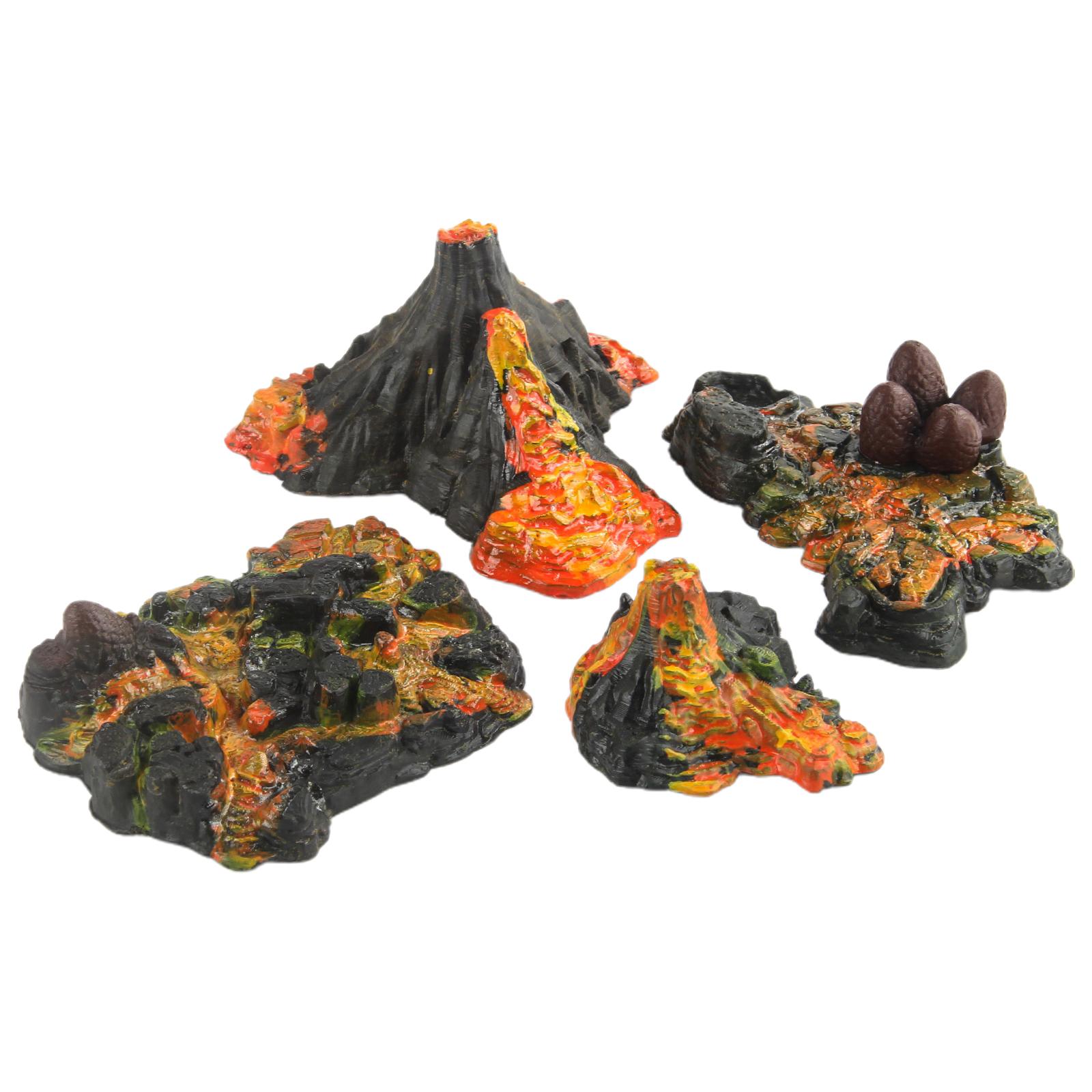 リアルなミニ火山恐竜プレイセット噴火火山セットモデル人工風景 - Volcano Kit Eruption のレビューと価格